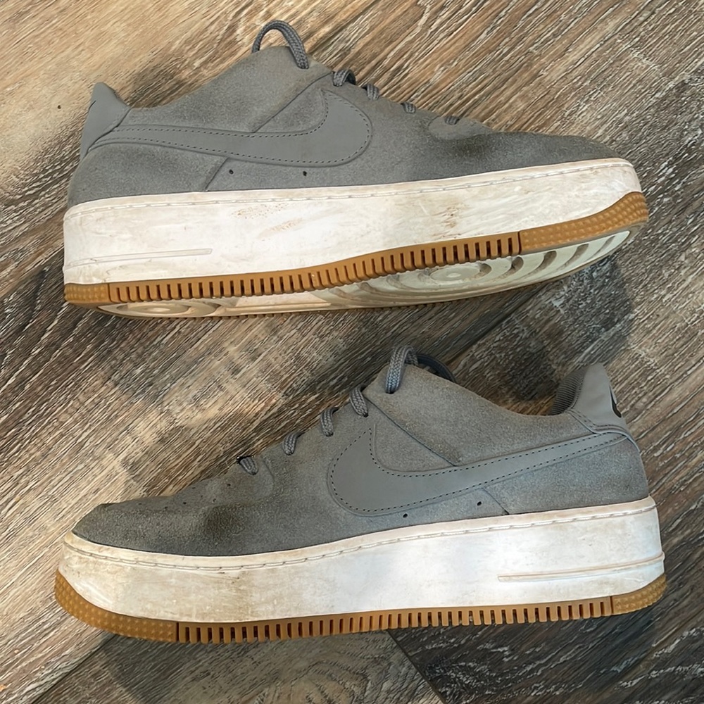 Suede Nike Air Force Ones Size 9.5 W